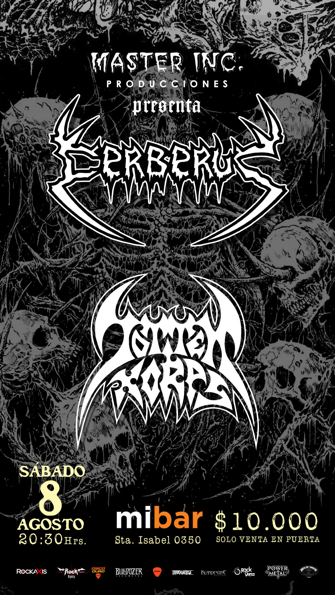 MiBar recibirá a Cerberus y Totten Korps este 8 de agosto